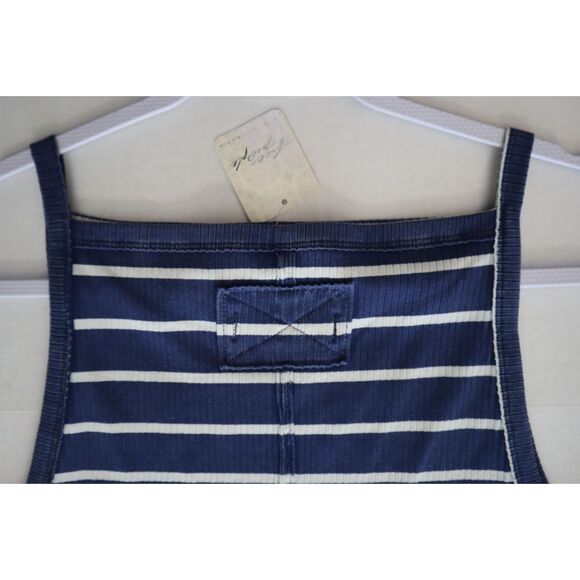 We The Free x Free People OB2223527 Women Sz L Navy Combo Mia Tank-Yd Stripe Top - Picture 6 of 12